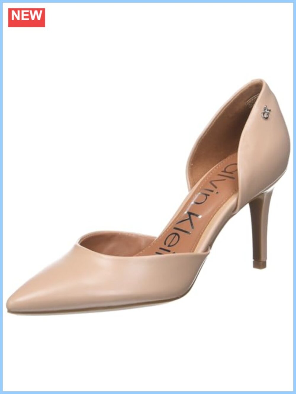 Faux Leather Pointed Toe Slip On Heels, Block Heel Dress Pumps